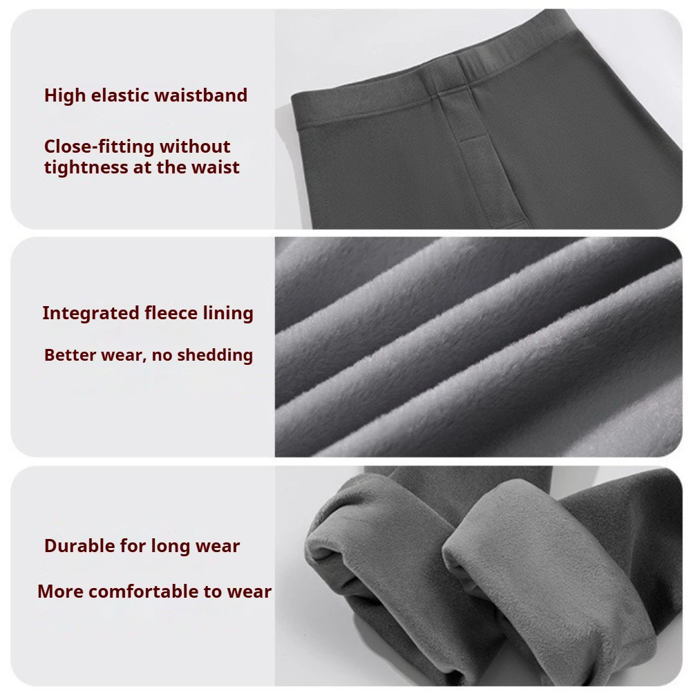 2025 الرجال السراويل الحرارية عالية الخصر الخريف والشتاء طماق الصوف طويل جونز قطع التعسفي الرجال السراويل ملابس اخلية حرارية #5