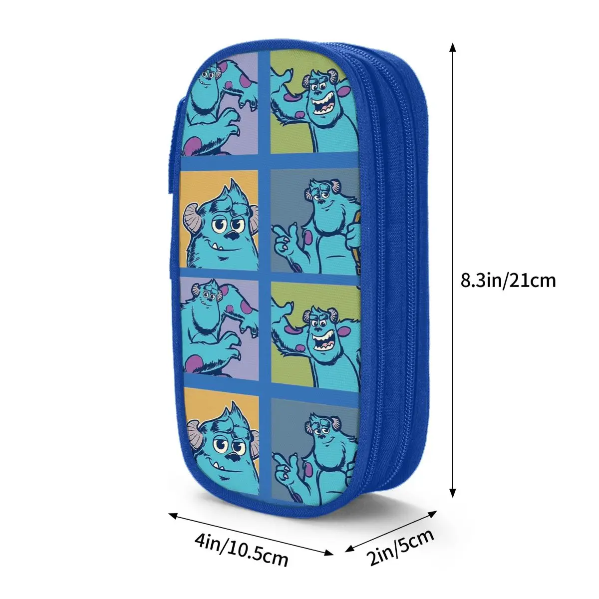 Imagem -06 - Sulley Sullivan Monsters Inc University Lápis Case Creative Pen Bags para Meninas e Meninos Grande Capacidade Estudantes Presentes da Escola