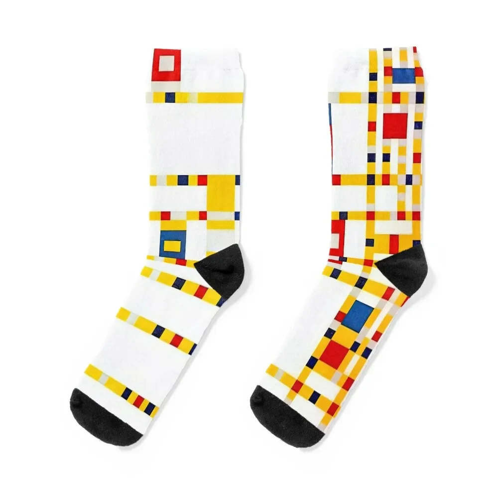 

piet mondrian best paintings, piet mondrian art style, piet mondrian artwork Socks with print sport funny sock Women Socks Men's