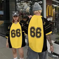 Nowe bluzki męska koszulka z nadrukiem cyfrowym 3d luźna moda Casual T Shirt letnie koszulki z krótkim rękawem uliczne Oversized męskie