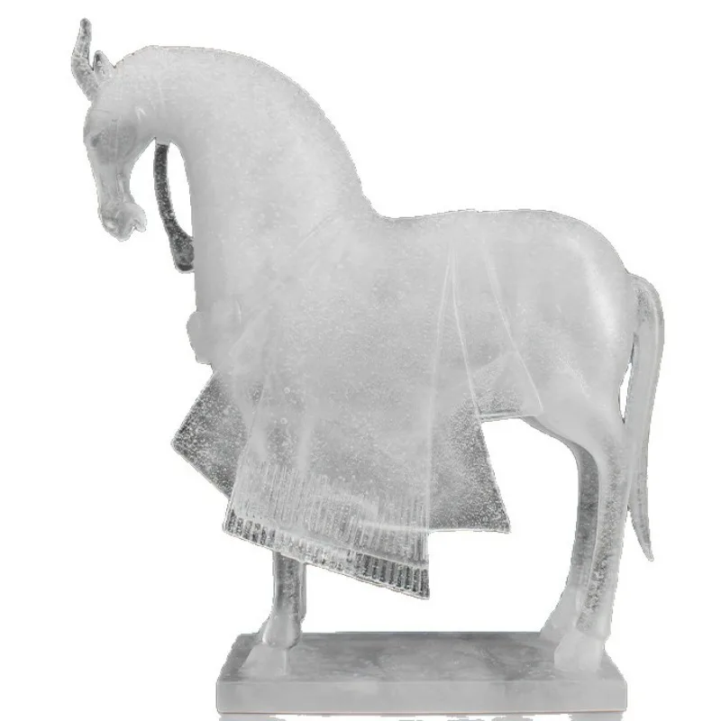 Ancient glazed unicorn home decoration, new Chinese desktop ornaments, TV cabinet wine cabinet crafts