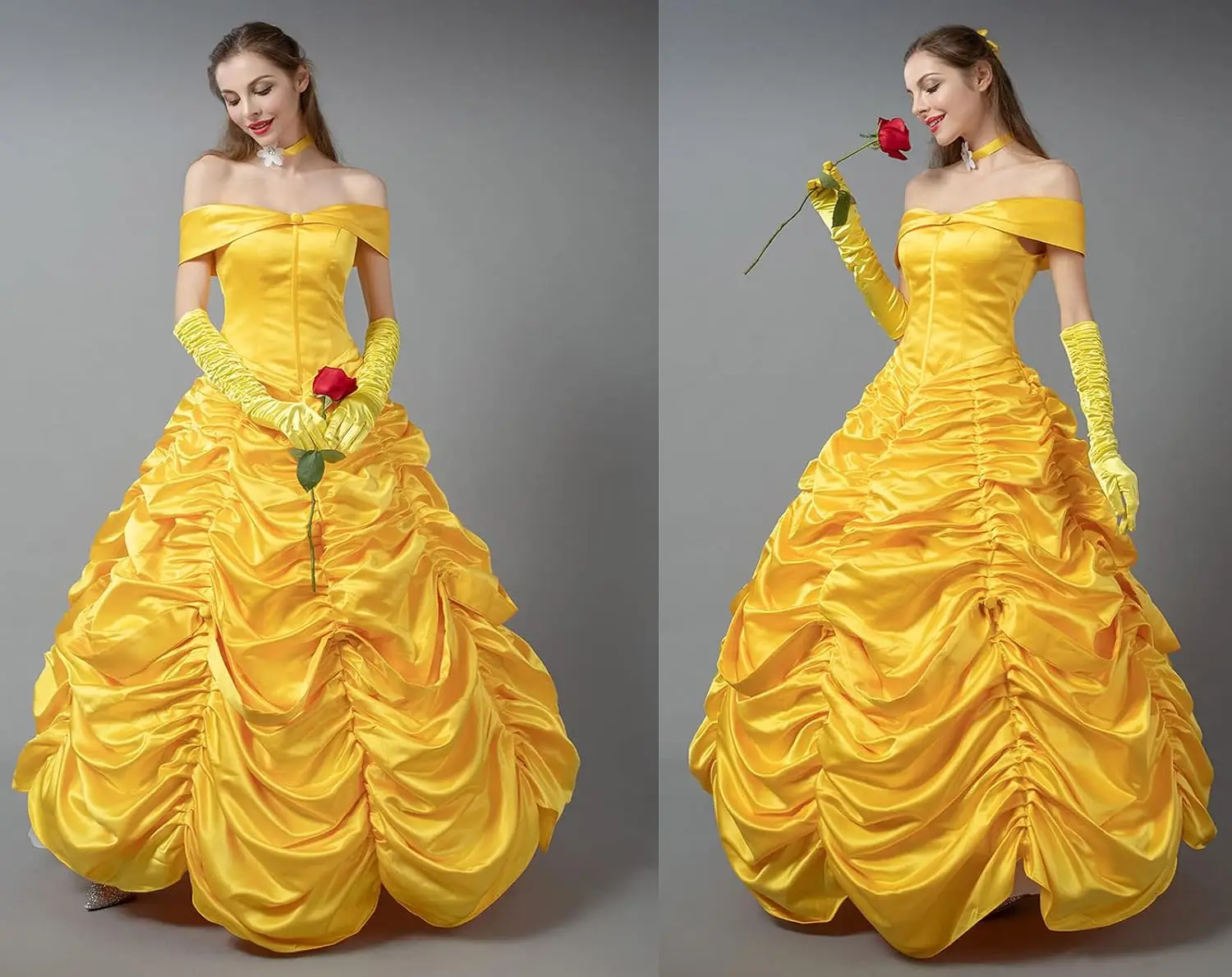 Beauty and Beast Prince Costume Halloween Princess Bell Costume Performance Princess Bell Dress view 5