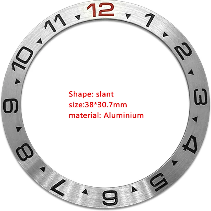 Aluminum Watch Bezel Insert For 38mmx30.7mm Case NH35 NH36 Graduated Bezel Ring GMT Sub SKX007 SRPD