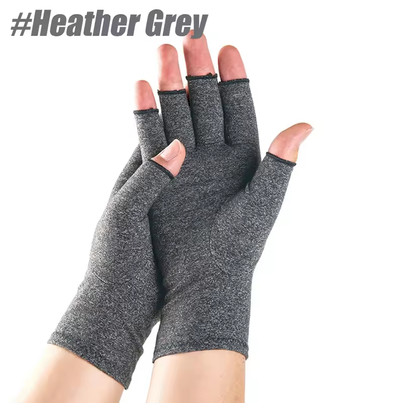 GOMOREON 1Pair Arthritis Gloves Women Men, Carpal Tunnel, Rheumatiod, Tendonitis, Fingerless Hand Thumb Compression Gloves - Image 10