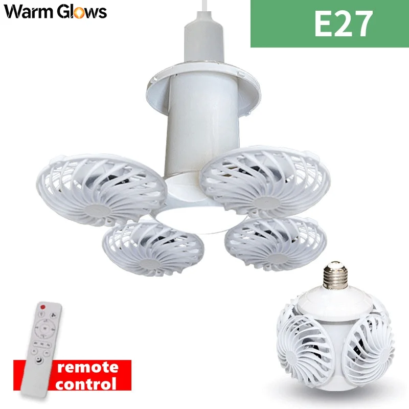2-in-1 Ceiling Fan Light Dimmable 3-color Temp Ceiling Fan Light With Remote Remote Control Adjustable