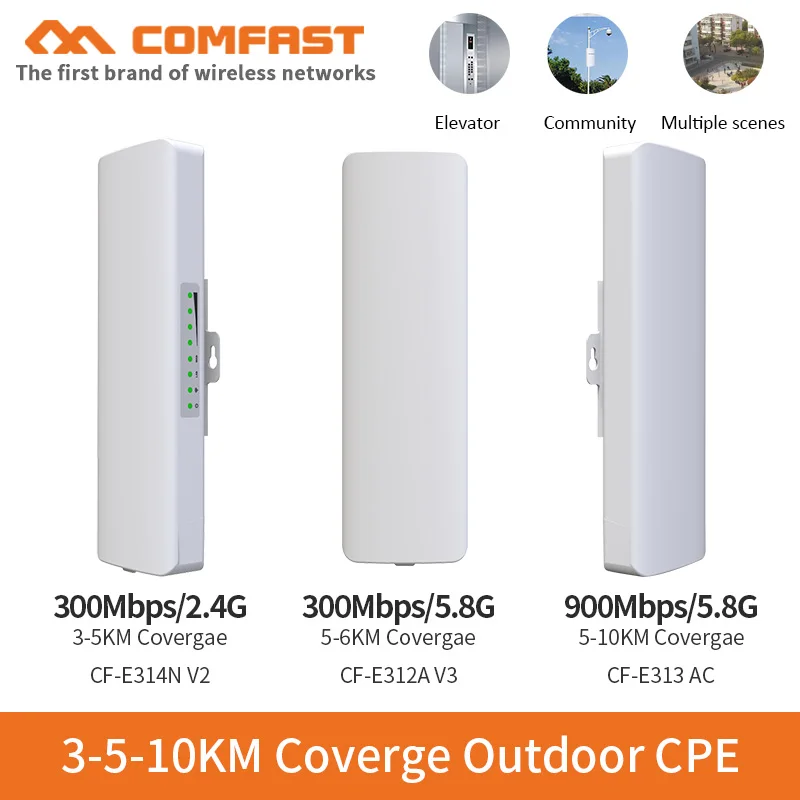 5-25Km de largo alcance 30dBm alta potencia wifi exterior CPE 900Mbp 5G 26dbi antena punto de acceso Wifi amplificador de señal puente enrutador AP