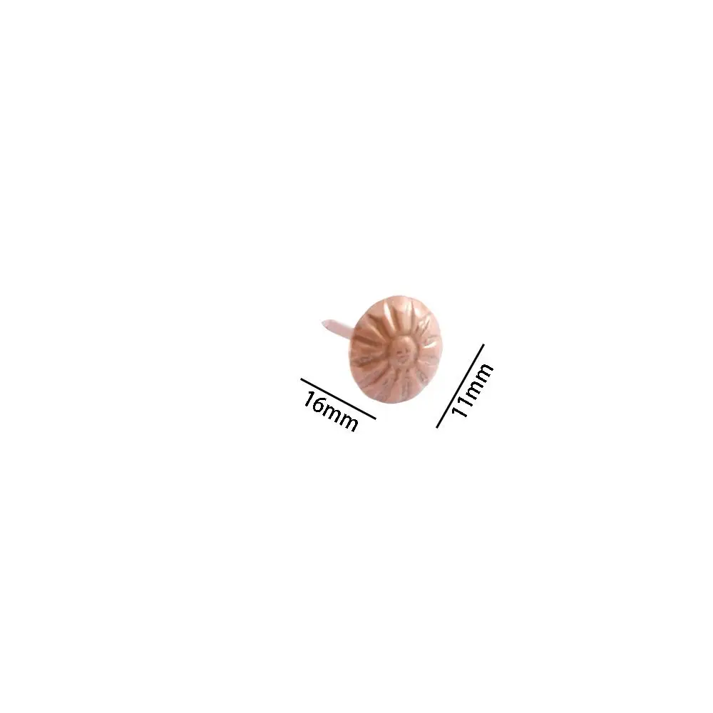 Brass Copper Red Home DIY Woodwork Tool Fasteners Jewelry Gift Box Sofa Furniture Hardware Pushpins Decorative Nails Tacks