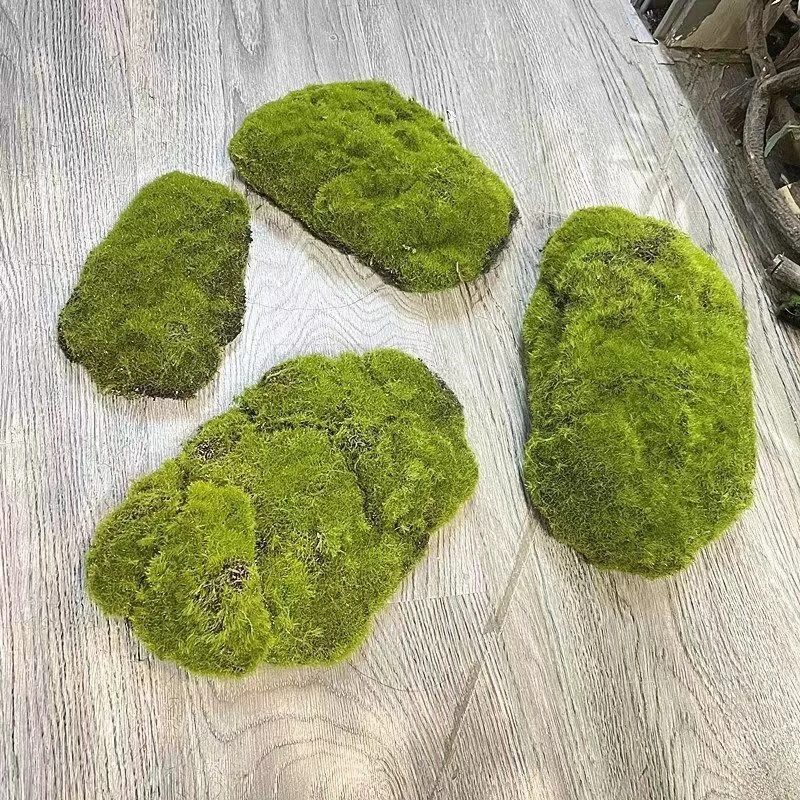 Simulated Moss Artificial Lawn Simulated Moss Stone Shooting Props Bonsai Moss Landscape Decoration Ornaments Artificial Turf