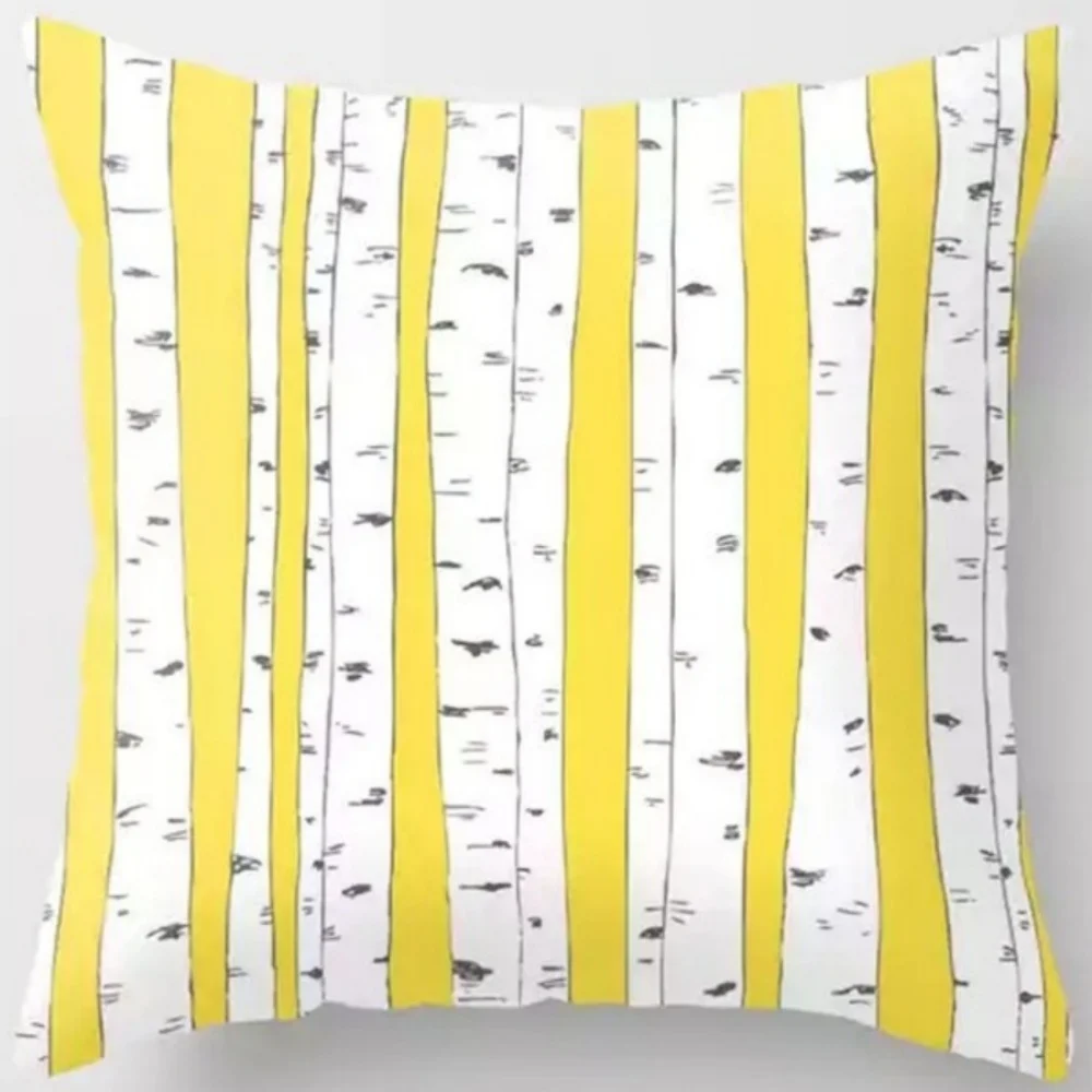 Throw Pillow Cover Polyester Fiber Soft Cushion Case for Sofa Living Room Home Decor Birthday Gift