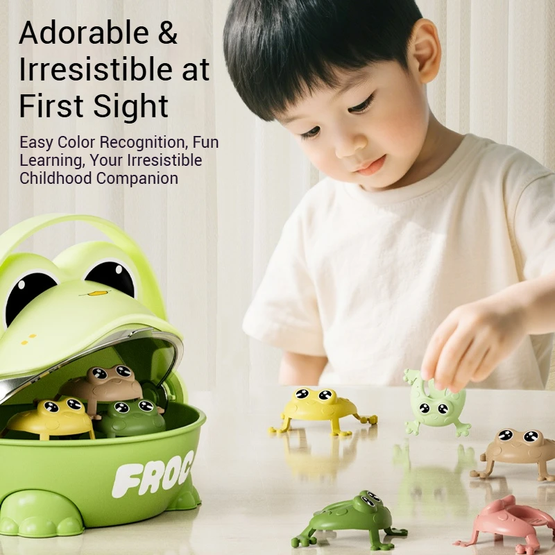 15Pcs Jumping Frog Toy Bounce Frogs Anxiety Toy  for Kids Assorted Stress Relief Toys Children Parent-child Birthday Party Gift