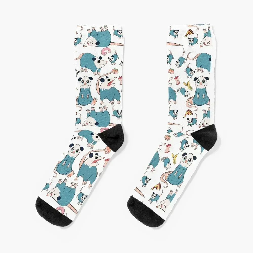 

Basil the Possum Pattern Socks Sports anti slip football New year's Man Socks Women's