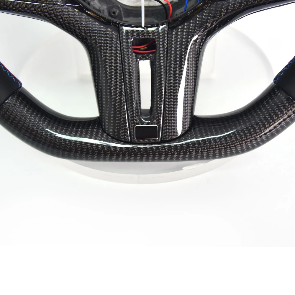Suitable for 2024 BMW X4M Model Modification Forging Carbon Fiber Steering Wheel Assembly Suede Perforated Leather Customized