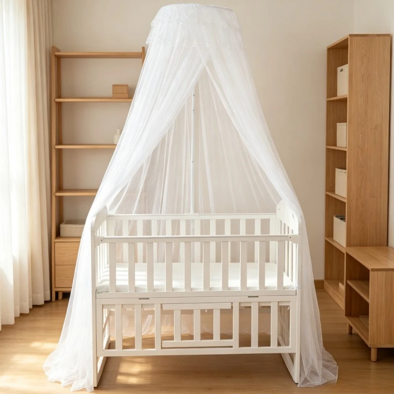 Mini Bed Mosquito Net Clamp Bracket Palace Dome Tent Folding Mosquito Net With Stand Cotton Linen Cycle Supplies