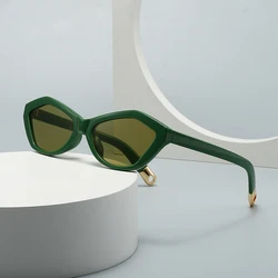 Cross-Border Specially Designed for Water Chestnut Cat-Eye Sunglasses, Modern Retro Temples Decorative Sunglasses 2499