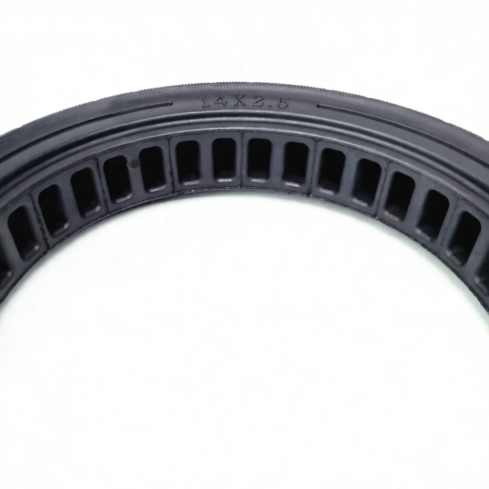 14 Inch Solid Tire 2.50 10 Electric Scooter Replacement Wheel Honeycomb Shock Absorption Non Pneumatic Explosion Proof Rubber
