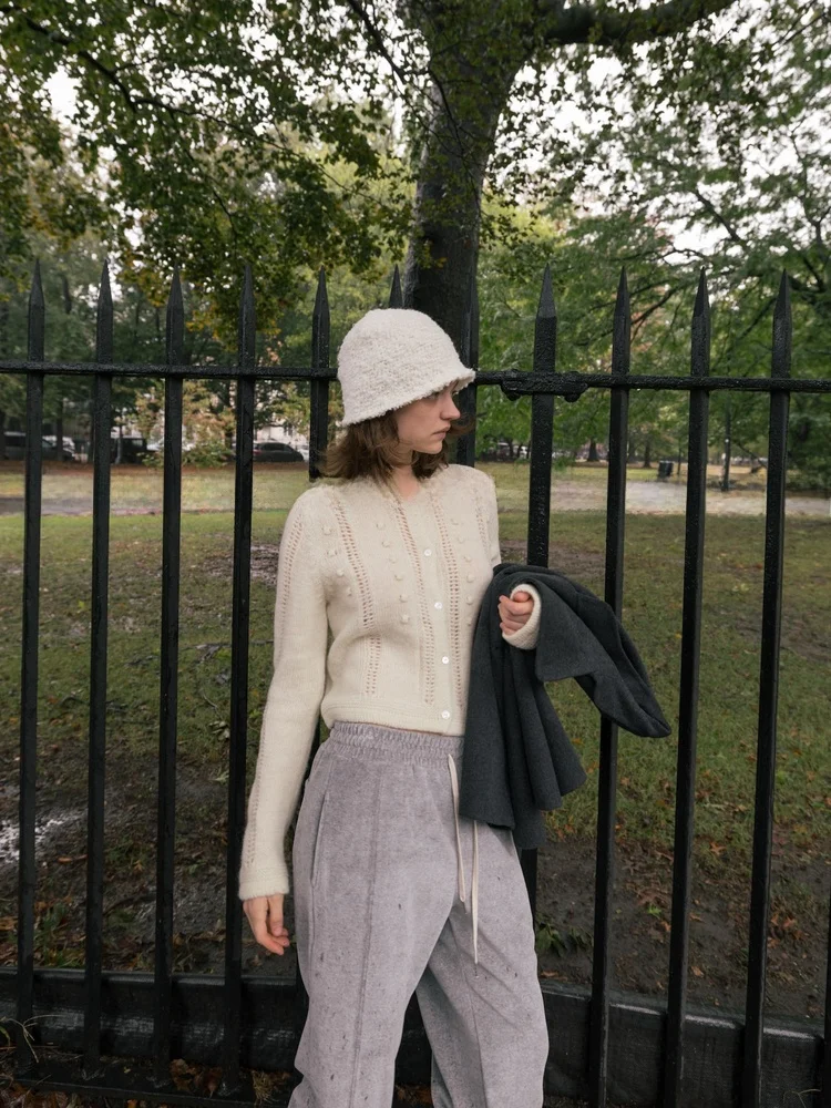 

Tannt винтажный вязаный шерстяной открытый кардиган Long Sve с вышивкой, мягкий теплый ор Sle для женщин, зимнее новое поступление