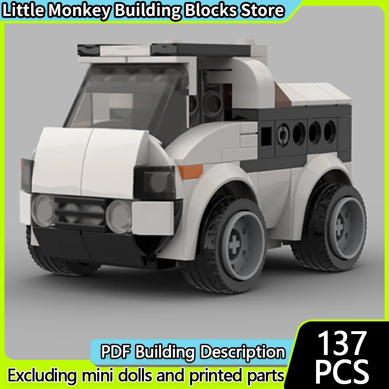 

Speed Racing Car Model MOC Building Bricks Mini Transport Van Modular Technology Children Holiday Gifts Assemble Toys Suit