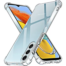 Anti-Falling Soft TPU Case For Samsung Galaxy M14 M54 M13 M53 M33 M23 M04 M52 M02s M21s M31s Clear Transparent Protector Cover