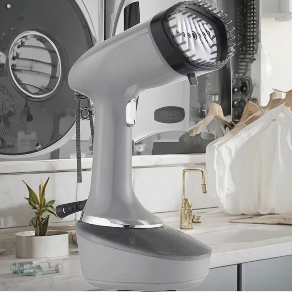 مكواة بخار محمولة للملابس - مكواة بخار للملابس أثناء السفر والمنزل (تسخين سريع لمدة 30 ثانية، تصميم مدمج، جهد مزدوج)