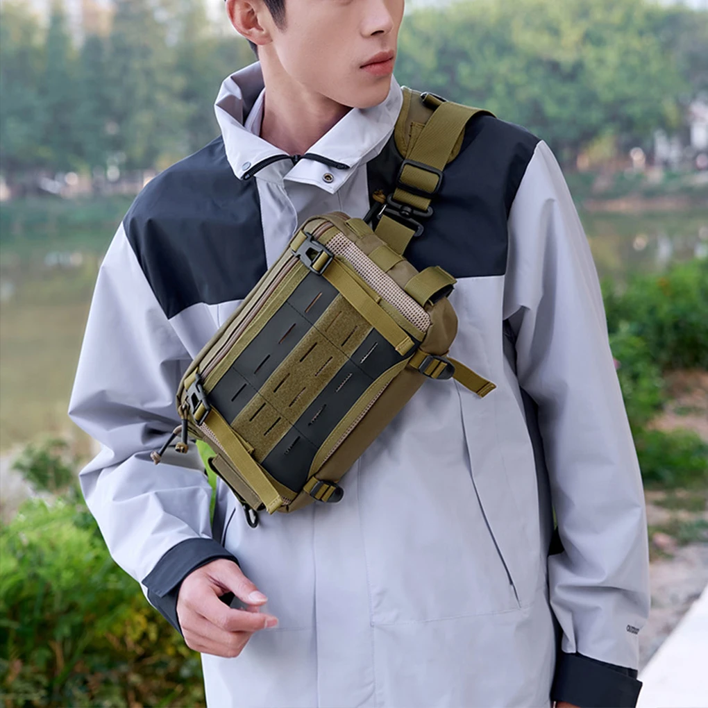 Compact Waist Bag Tacticals With Multi-storage And Large Capacity Main Warehouse Multiple Pockets brown