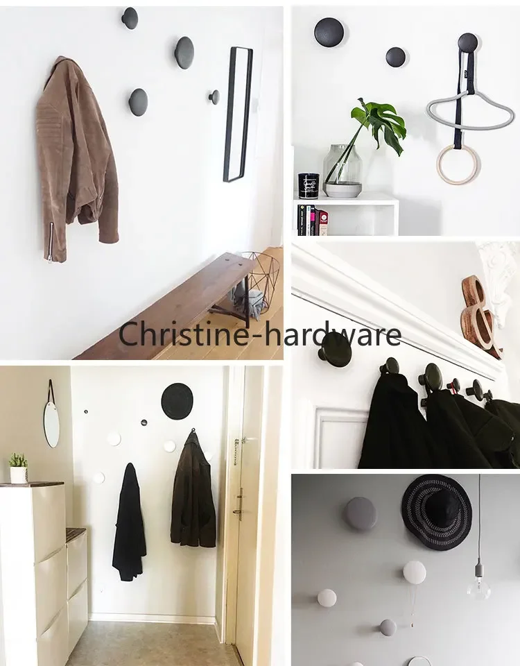 Wall Clothes Hanger Coat Wood Coat Rack Garden Round mushroom hook hook Wall hanger wooden Coat hooks Pretty Home Decoration