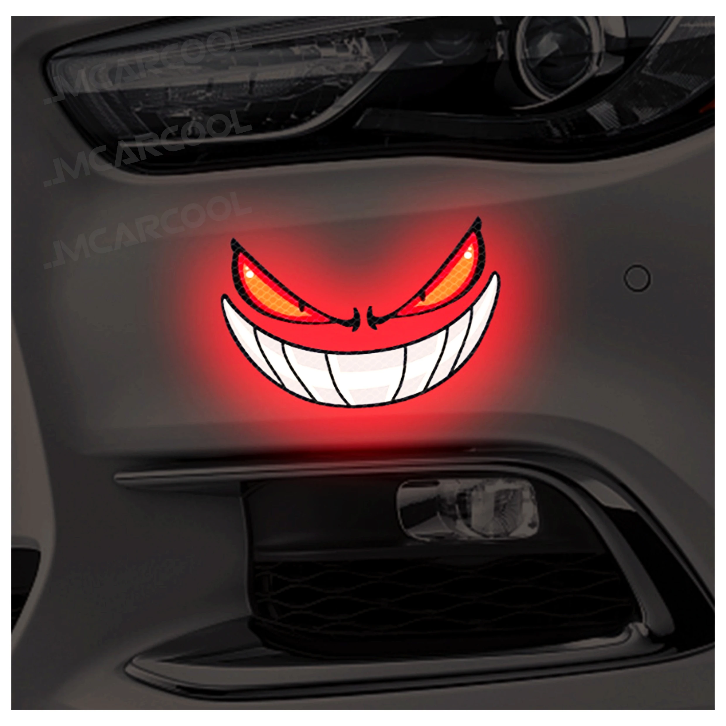 

Funny Devil Sticker Reflective Waterproof Effect Suitable for Cars Trucks Motorcycle Fuel Tank Caps Car Decoration Exterior Trim