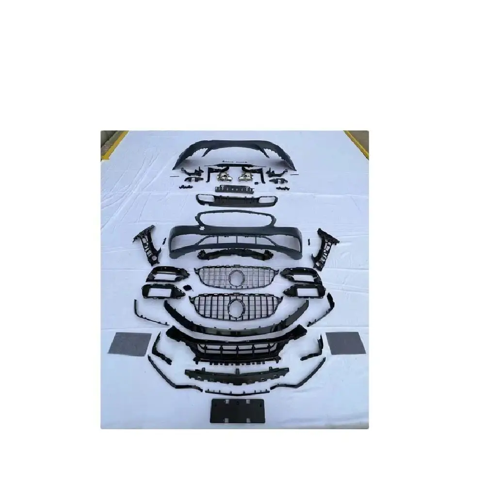 

2014-2020 для W205 AMG Body Kit Обновление до C63 AMG Пластиковый передний обвес нового сорта