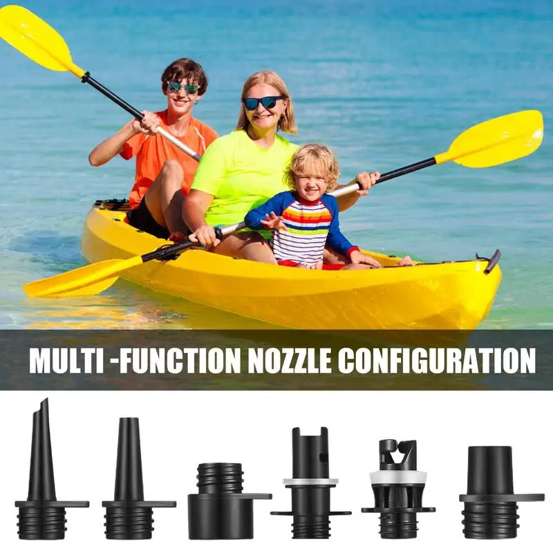 Air Pump Nozzles 6pcs Outdoor Air Pump Nozzle High-Pressure Resistant Electric Pump Adapter For Paddleboards Swimming Rings