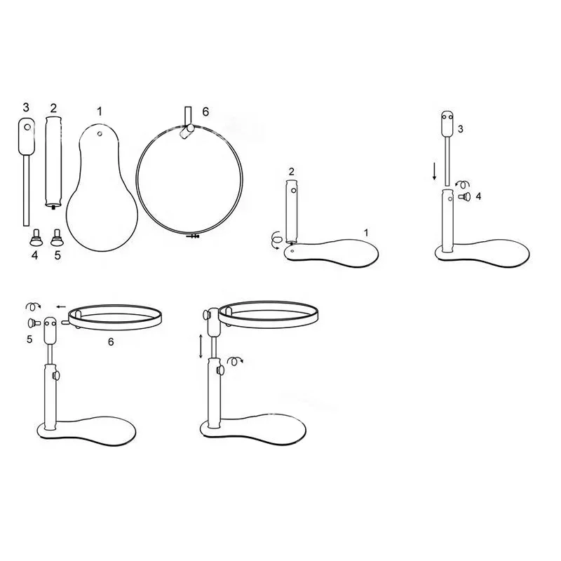 إطار مطرز خشبي حامل قابل للدوران قابل للتعديل عبر غرزة هوب الدائري لمعظم حجم الخياطة الفنية الحرفية اليدوية