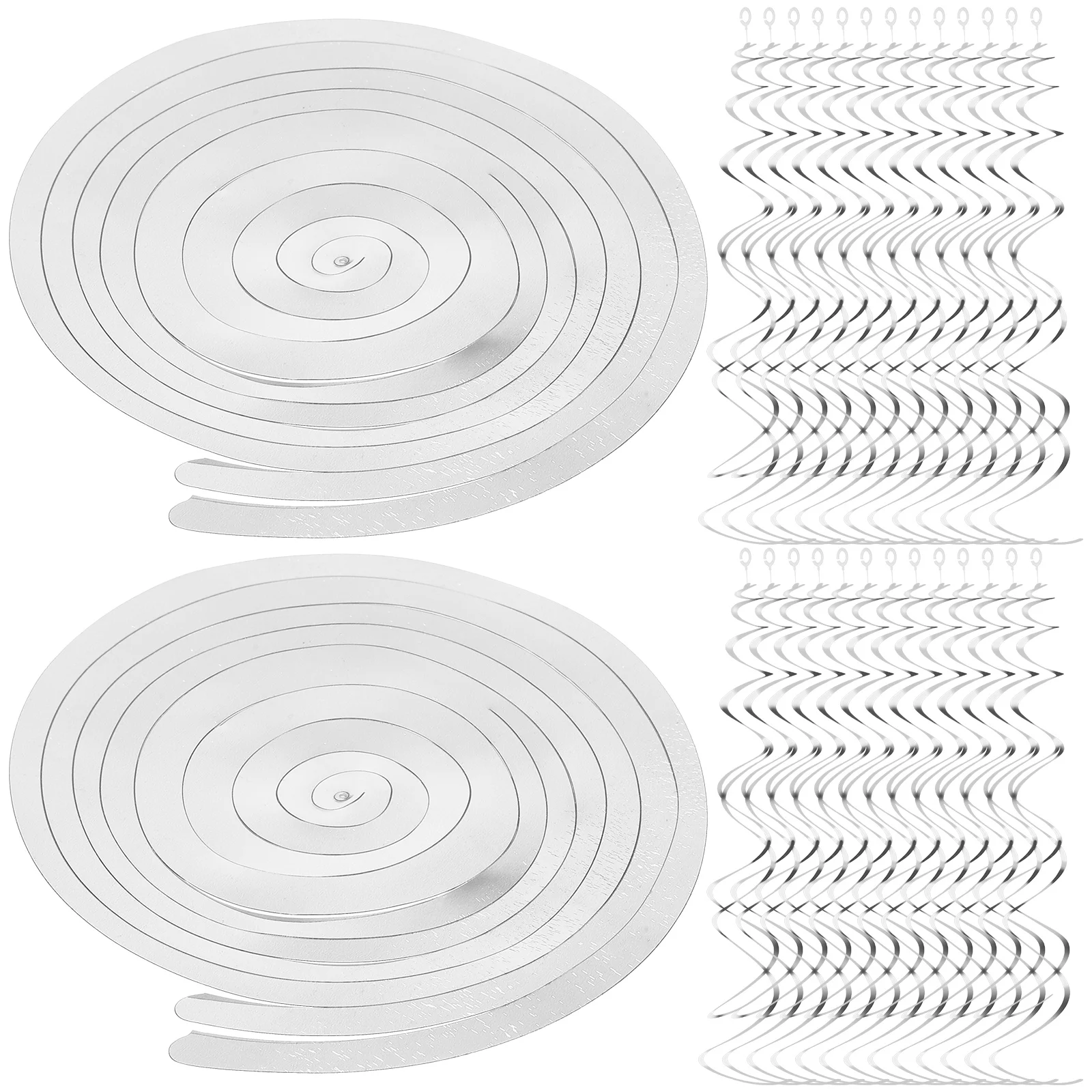 

30 Pcs Spiral Pendant Colorful Ornaments Christmas Decor Swirls Decorations Party Hanging Valentine's Day Baby