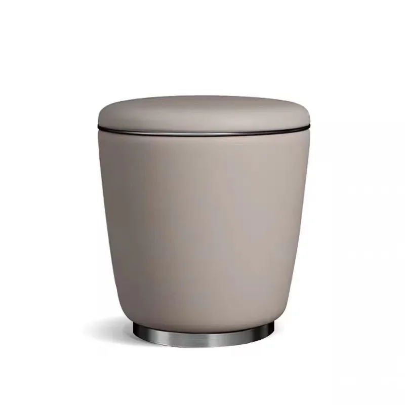 

Light luxury living room Internet celebrity style guest stool creative round pier tea chair manicure back chair tea stool