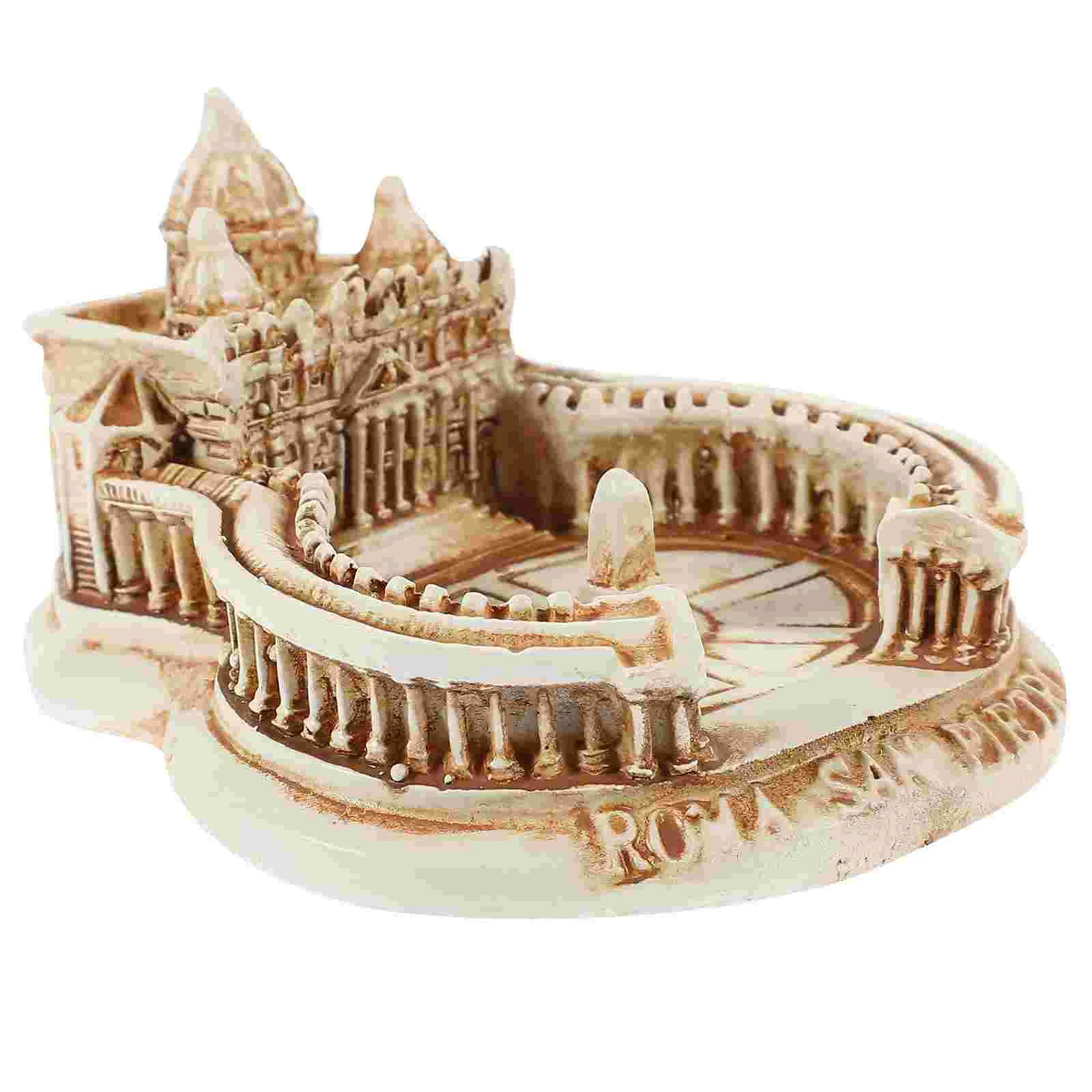Decor Kit Simulation Building Model Home Supplies Small Party Saint Peter's Basilica for White Ornament Office