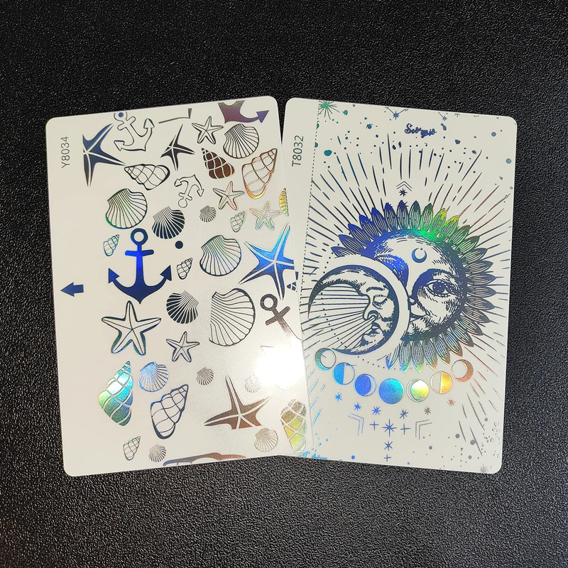 50pcs 3D Colorful Transparent Laser Back Cover Sticker Protector Decorative Skin Hydrogel Rear Glitter Film For Cutting Machine