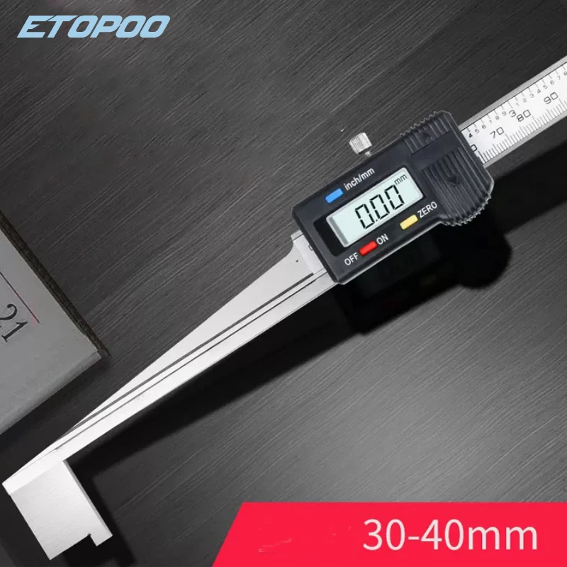 0.2-10mm 5-15mm 10-20mm 15-25mm 20-30mm 30-40mm Digital wedge feeler electronic display feeler gauge vernier caliper