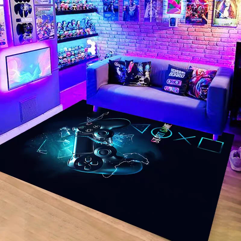 سجادة ألعاب لغرفة الأولاد مع سجادة تصميم وحدة التحكم لغرفة الألعاب وغرفة النوم وديكور الماكينة وبساط الغسيل