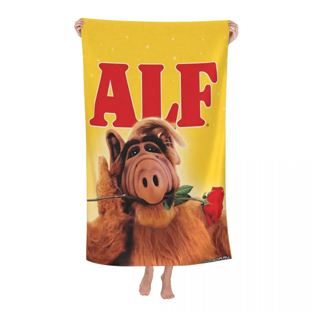 

Alien Life Form Absorbent Microfiber Beach Bath Towel Quick Drying ALF Television Series Shower Sports Towels