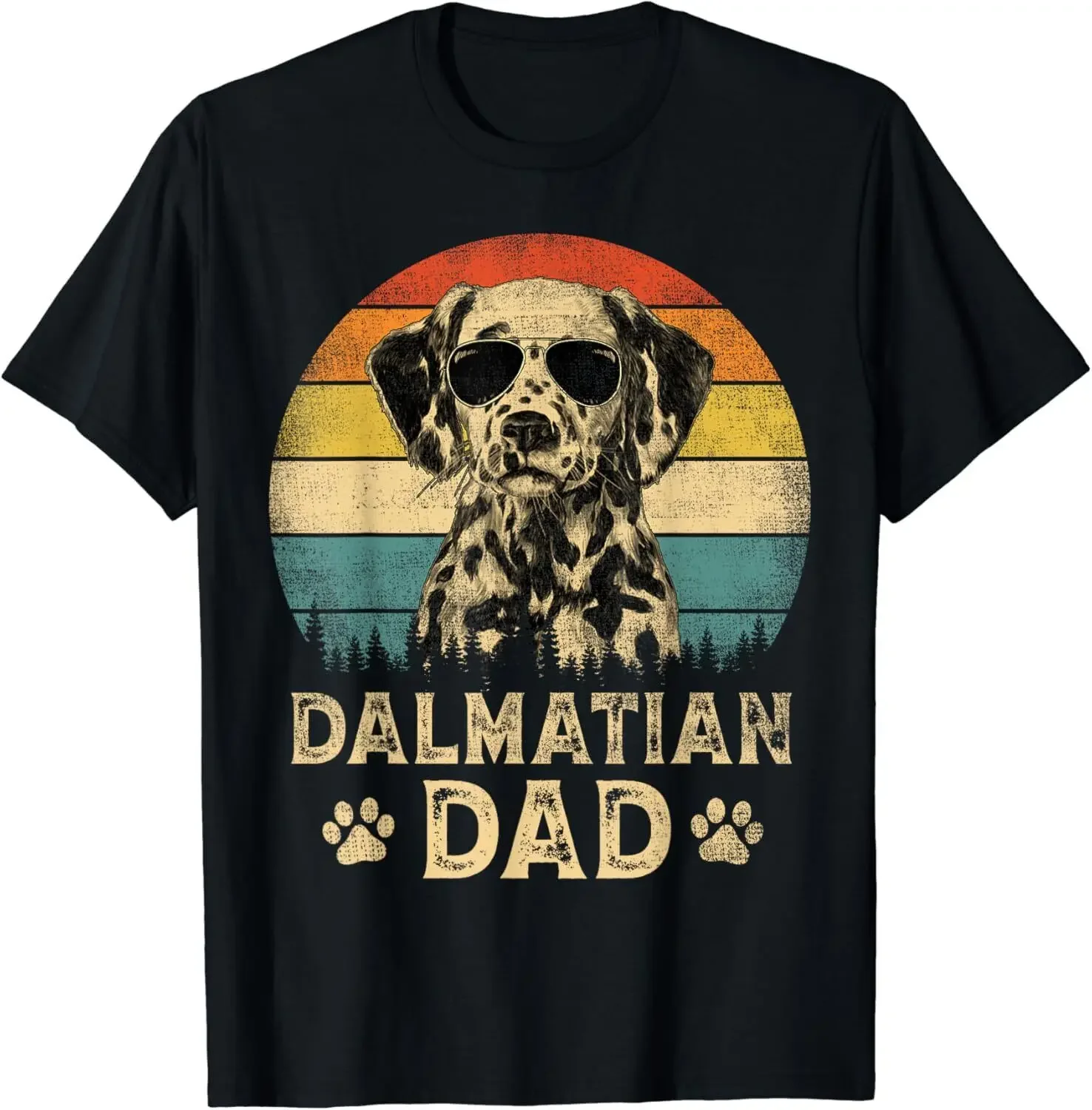 Vintage Dalmatian Dad Dog Lovers Father_s Day Tee Gift Unisex T-Shirt