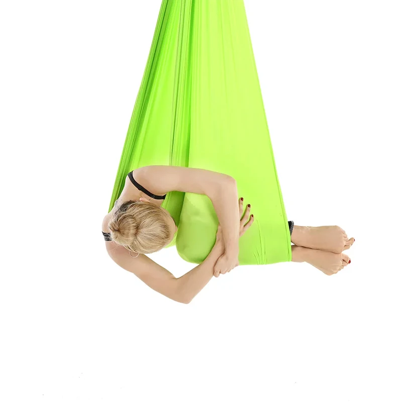 4/5/6/7m Aerial Yoga Hammock Elastic Silk Yoga Flying Swing for Anti-Gravity Body Building Pilates Infoor Outdoor Fitness