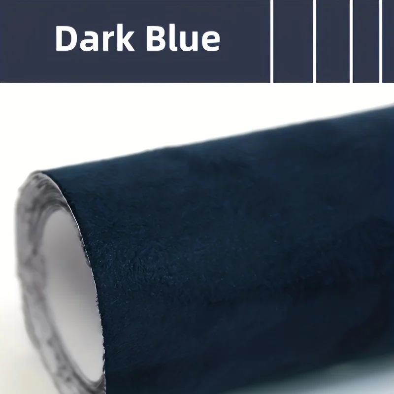 Steering Wheel Refurbishment Self-Adhesive Suede Leather Sticker for Car Interior Modification, Dashboard and Door Panel Color Change, Strong Adhesive Wear-Resistant DIY Decorative Patch image 3