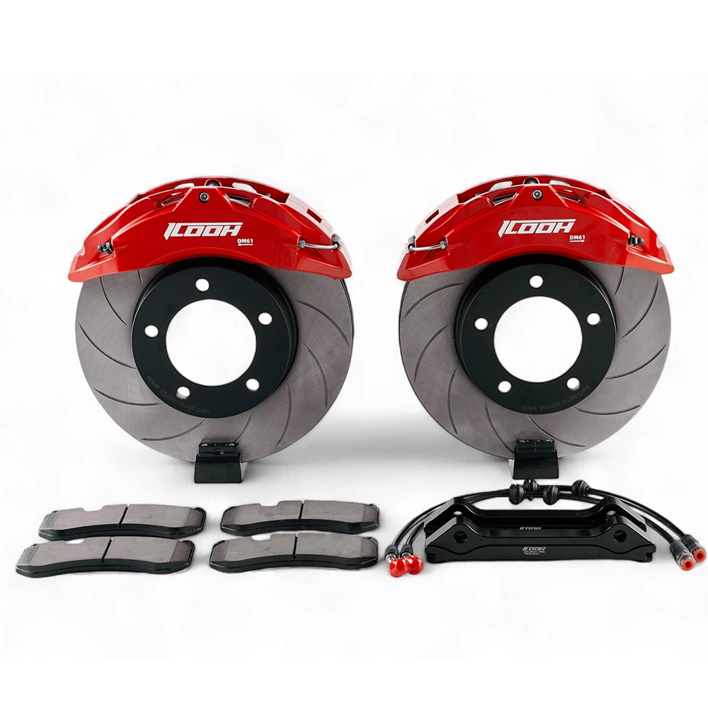 

Factory Price 6 Piston Racing Big Brake Kits DM6 345/355mm Modified Brake Sets For Golf 5 6 7 8 Amd 18 Inch Hub