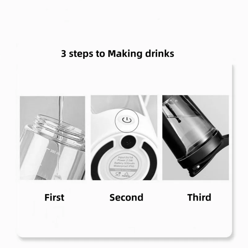 كوب خلط كهربائي، مسحوق بروتين قابل لإعادة الشحن، خلط كوب حليب القهوة المقاوم للتسرب، كوب خلاط للياقة البدنية الرياضية