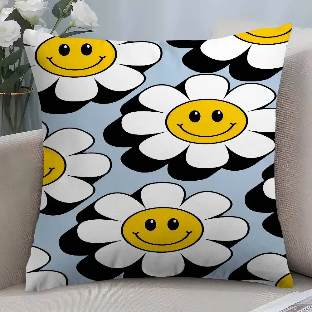 مبتسم ديزي نمط وسادة غطاء أريكة غطاء الوسادة غرفة المنزل الديكور الأطفال هدية