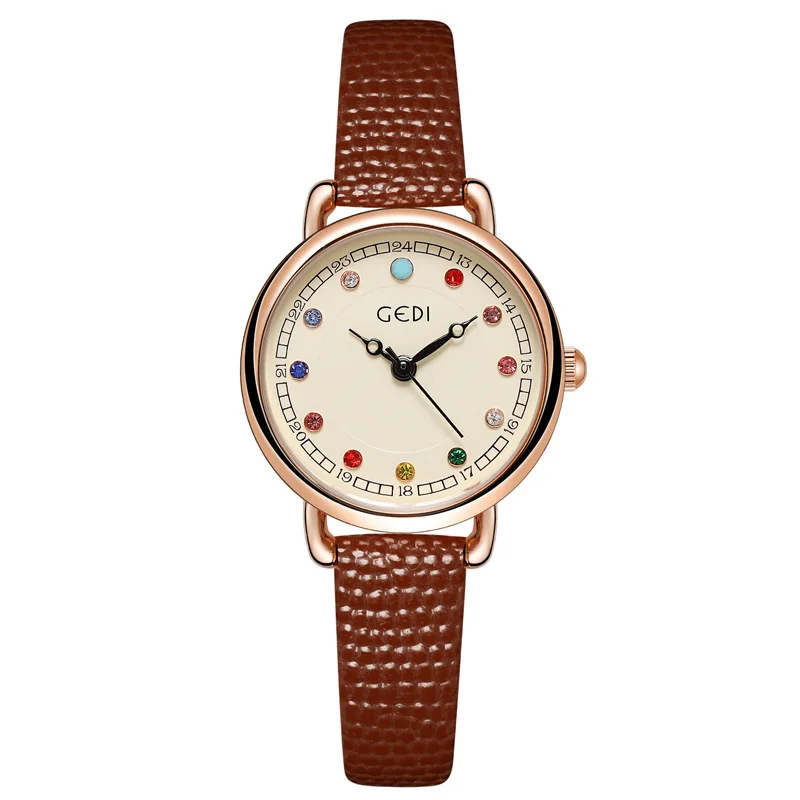 

Каменные часы, женские студенческие часы, ретро темперамент, женские кварцевые часы с ремнем