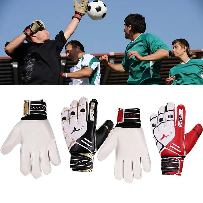 Goalkeeper Gloves Kids Adults Anti-Slip Goalie Gloves Latex Grip Professional Soccer Protection Football Men Women Match Gloves