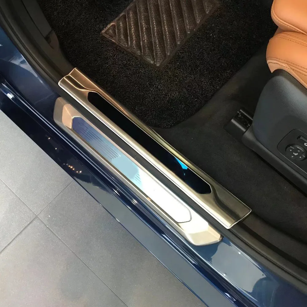 Car Inner Door Sill Scuff Plate Cover Trim For BMW X3 XDrive 25i 28i 30i 2018 2019 2020 2021 2022 2023 Threshold Strip Pedal