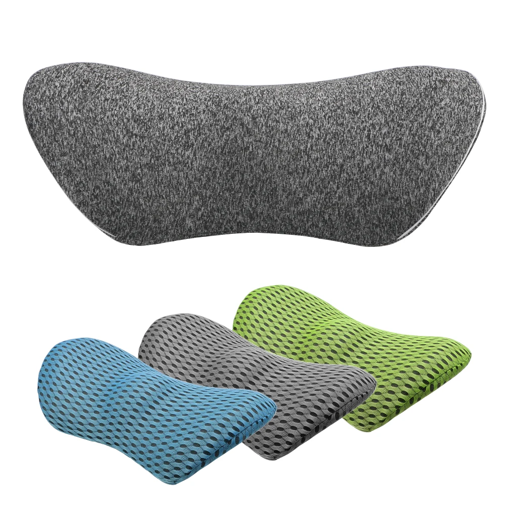 Interior Accessories Car Cushion Lumbar Support Pillow Memory Foam Low Back Cushion Car Seat Waist Pillow Bed Sleeping Pillow