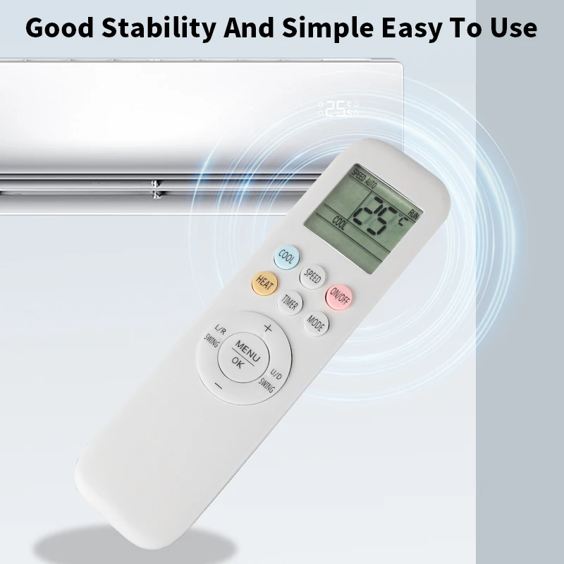 Controle remoto compatível com AUX Lumen Air Conditioner, controlador de substituição, YKR-T/011E YKR-T 011E YKR-T 013E