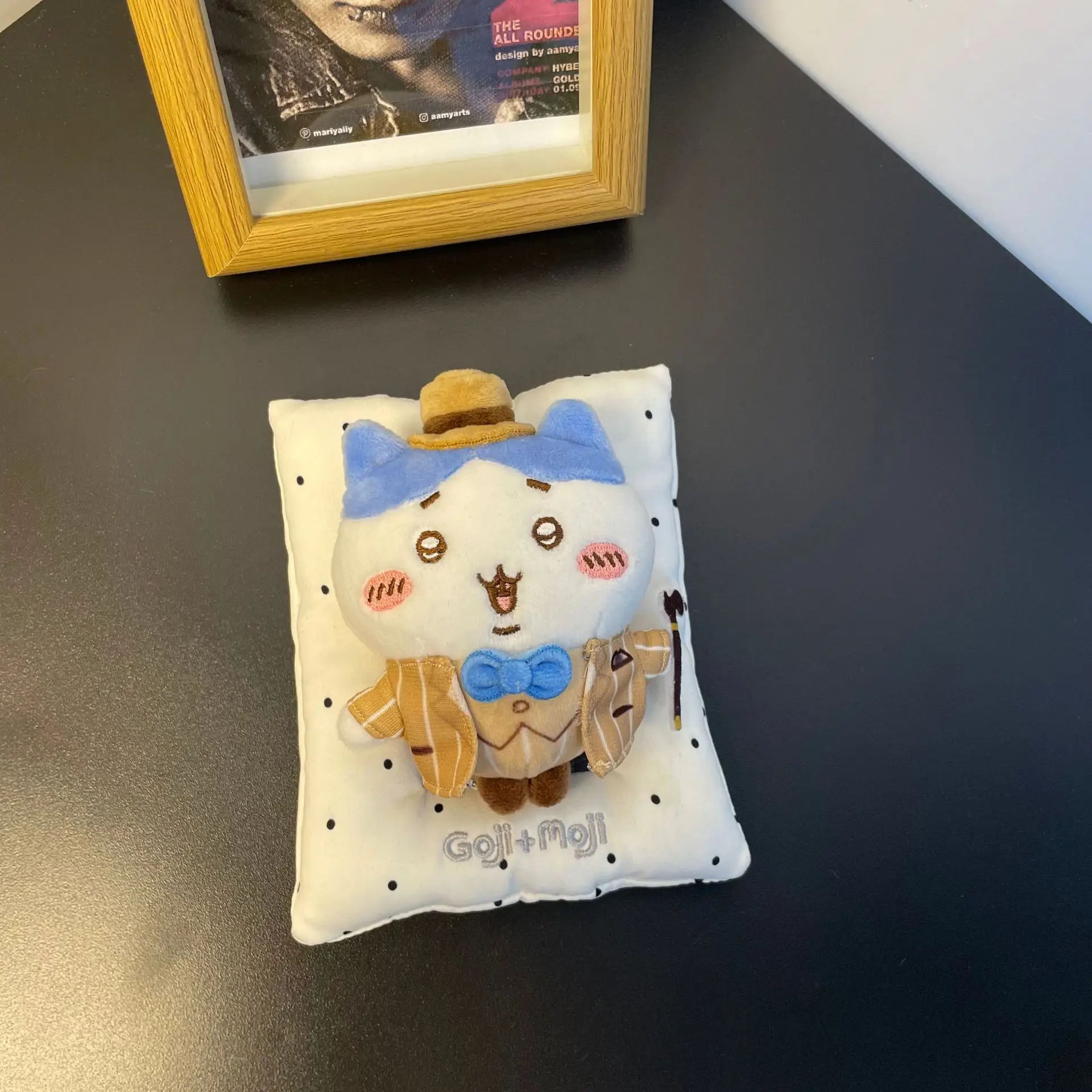 Hachiware Usagi Detective Plush Keychain Bag Charm Kawaii Japanese Healing Gift for Boys Girls Cartoon Plush Plaything Decor - view 3
