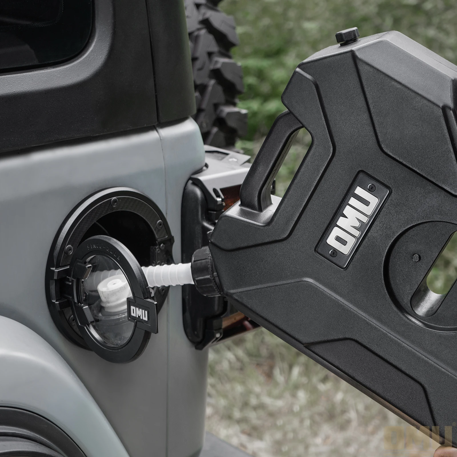 10L Side Door Water Tank with Bracket Aluminum-magnesium Alloy & Plastic For Jeep for Wrangler JK JL JT Lantsun OMU014