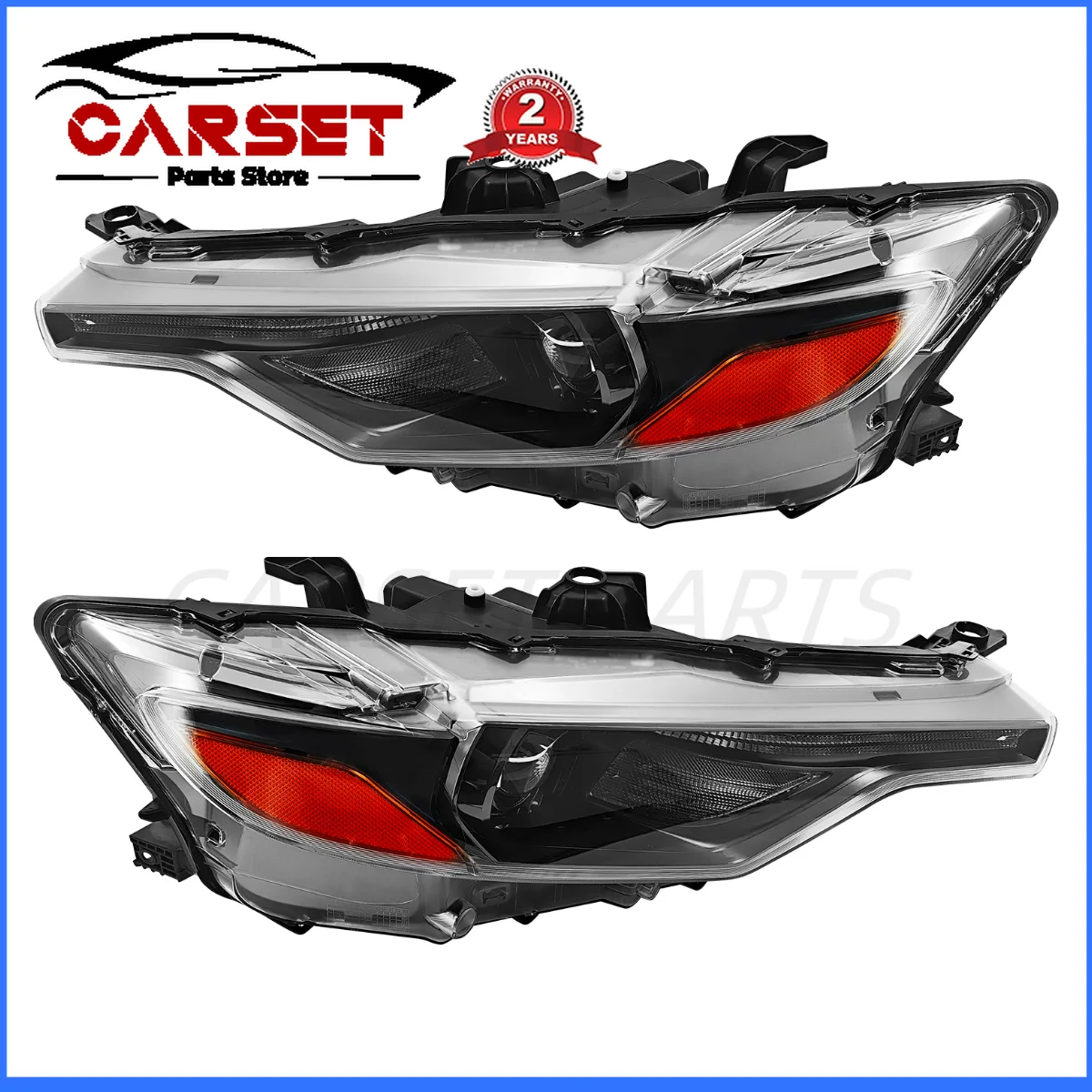 

New Pair HID Headlight Assembly compatible with Maserati Levante 2017-2020 Front Xenon Headlamp with Module no AFS Auto Light